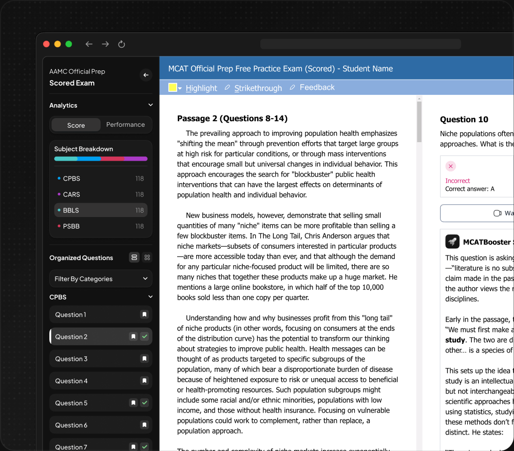 Easy Navigation Through AAMC Content