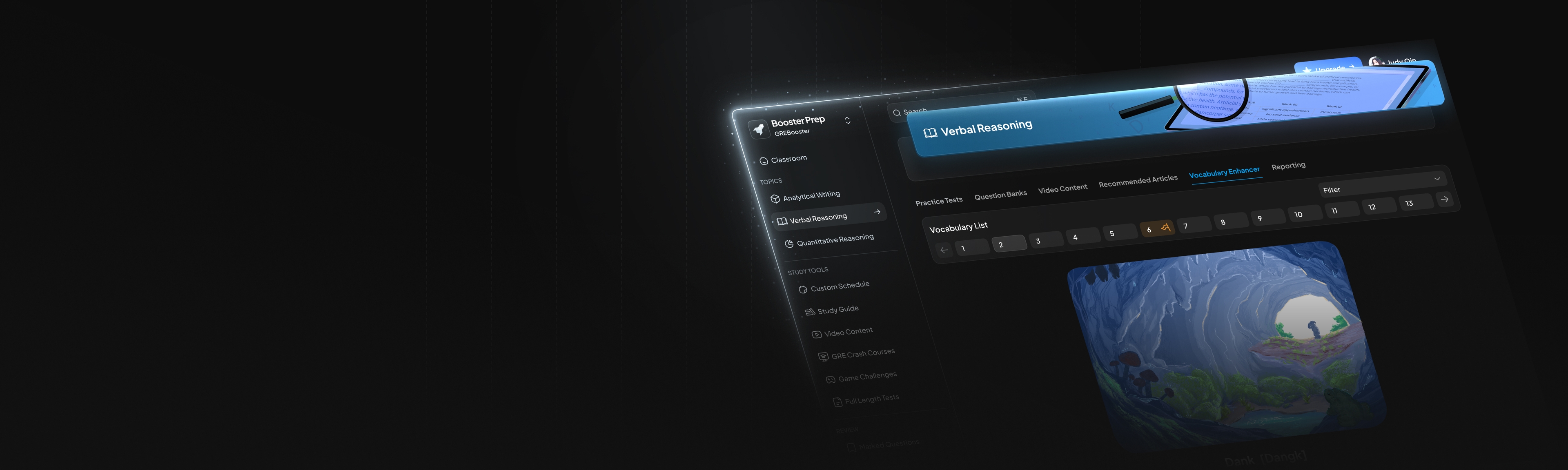 GRE classroom in browser tab