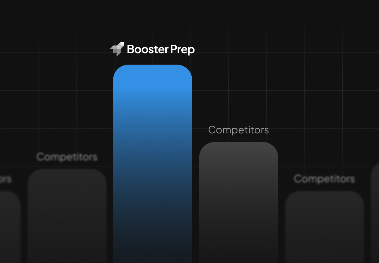 Booster Prep comparison graph with other competitors